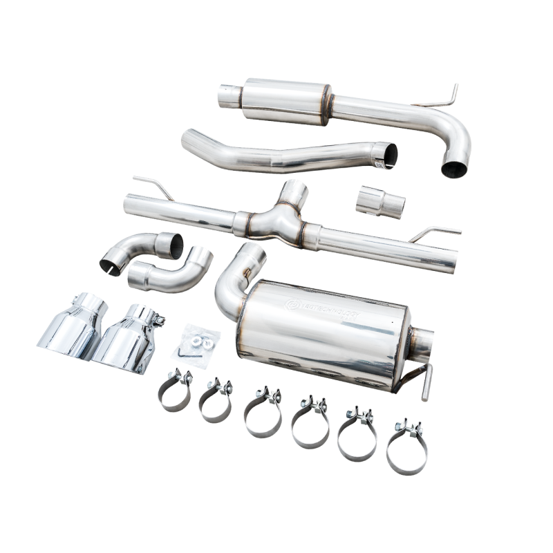 AWE 2022+ Volkswagen GTI MK8 Touring Edition Exhaust - Chrome Silver Tips