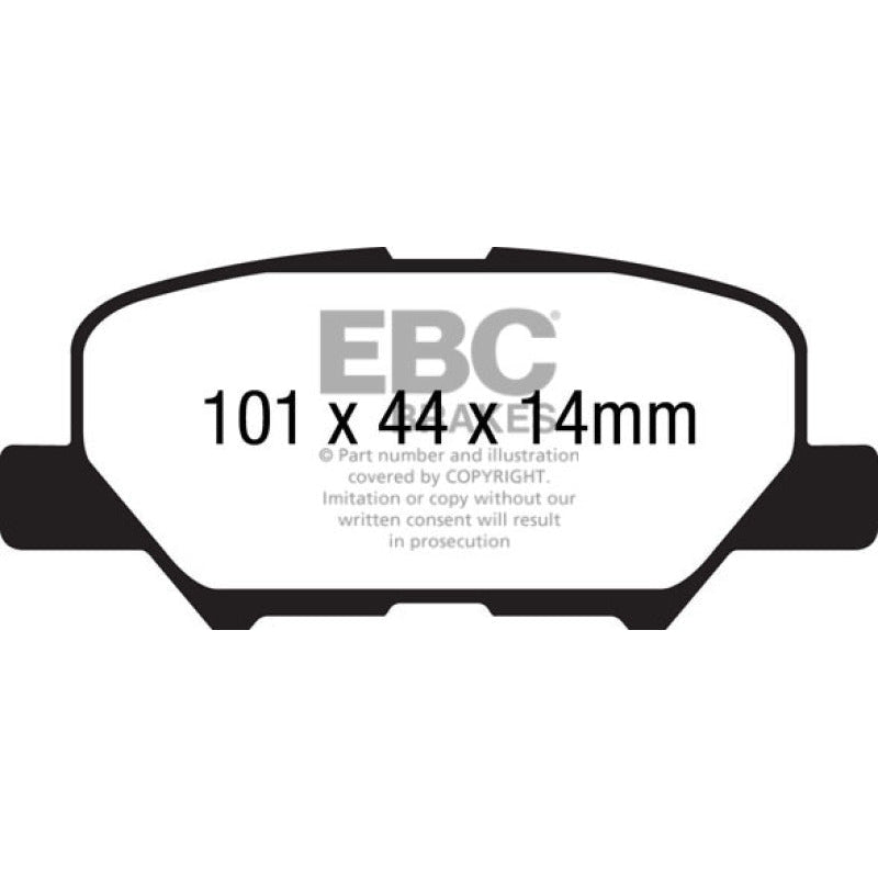 EBC Redstuff Brake Pads -  14+ Mazda 3 2.0 (Mexico Build) - Rear Brake Pads
