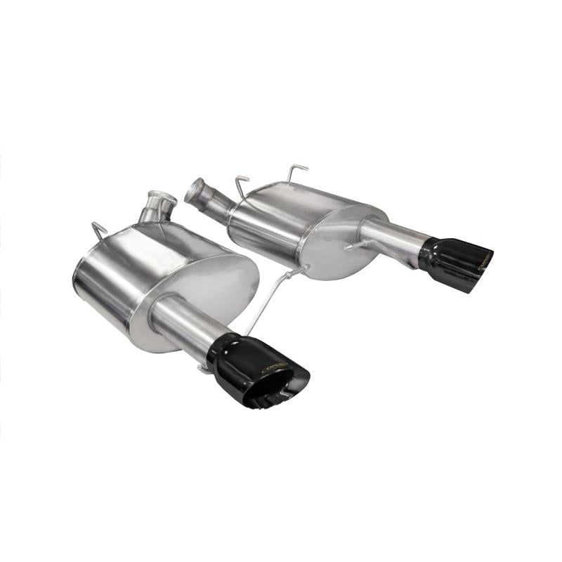 Corsa Xtreme Axle-Back Exhaust - Black Tips - 2011-2014 Ford Mustang GT/Boss 302 5.0L V8