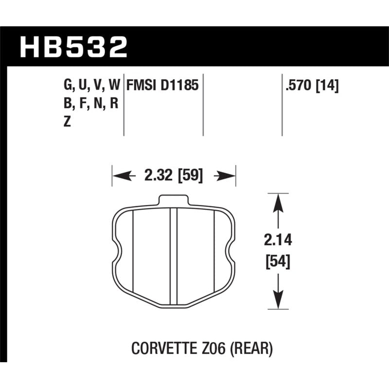 Hawk 10-12 Chevy Corvette Grand Sport / 06-12 Corvette Z06 Rear DTC-70 Race Brake Pads - T1 Motorsports