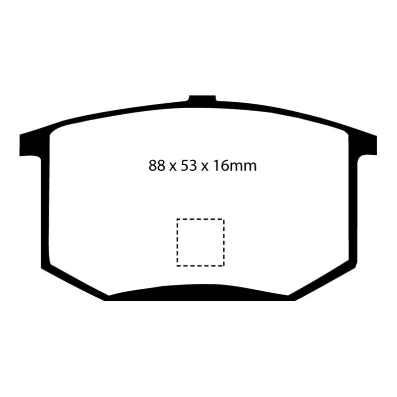 EBC Redstuff Brake Pads -  75-80 Lotus Esprit 2.0 - Rear Brake Pads