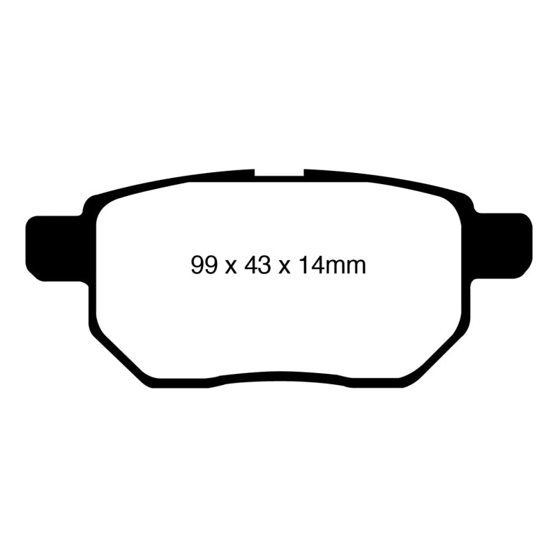 EBC Redstuff Brake Pads -  09-10 Pontiac Vibe 1.8 - Rear Brake Pads