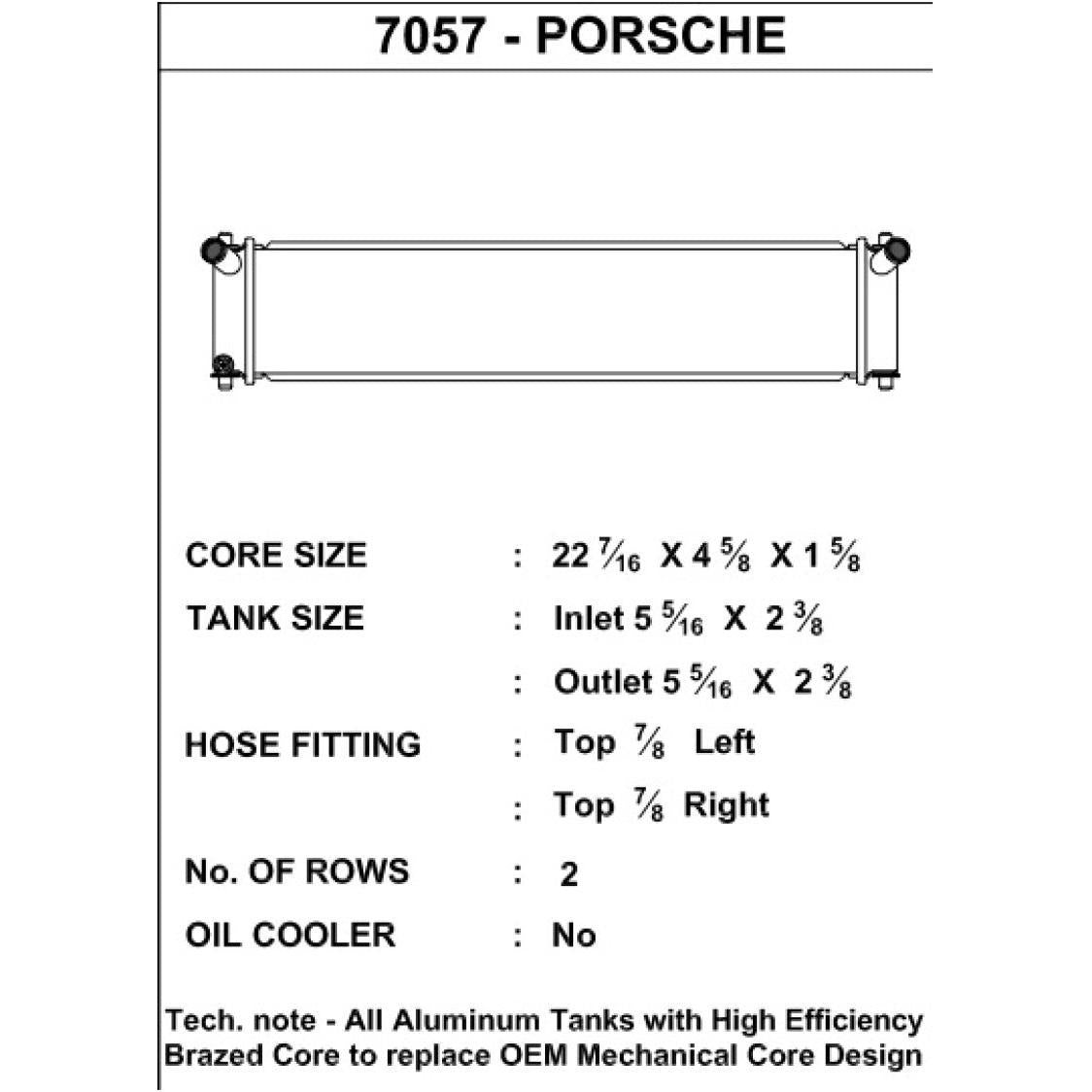 CSF 96-04 Porsche Boxster S (986) / 98-05 Porsche 911 (996) Auxiliary Center Radiator - T1 Motorsports