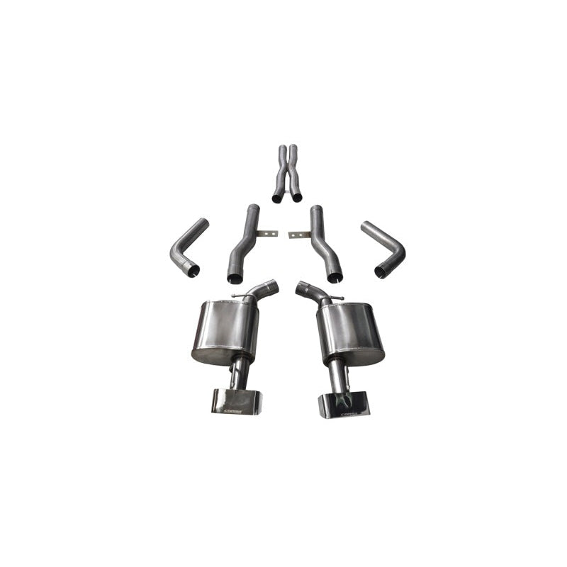 Corsa 15-16 Dodge Challenger SRT / Scat Pack / R/T 6.4L Polished Xtreme Cat-Back Exhaust - T1 Motorsports