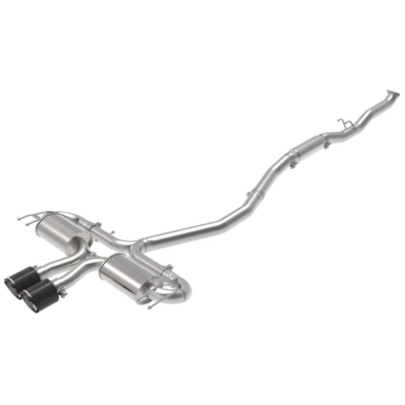 aFe Takeda 3in 304 SS Cat-Back Exhaust System w/CF Tips 17-20 Honda Civic Sport L4-1.5L (t)