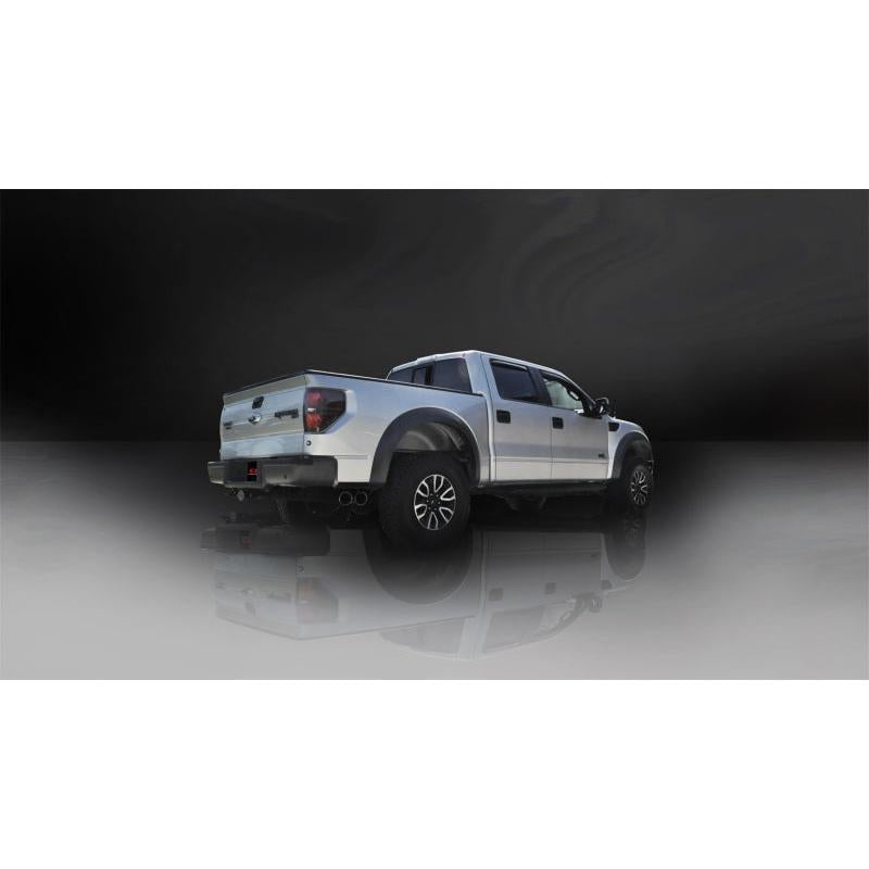 Corsa Sport Cat-Back Exhaust w/ Polished Tips - 2011-2014 Ford F-150 Raptor 6.2L V8