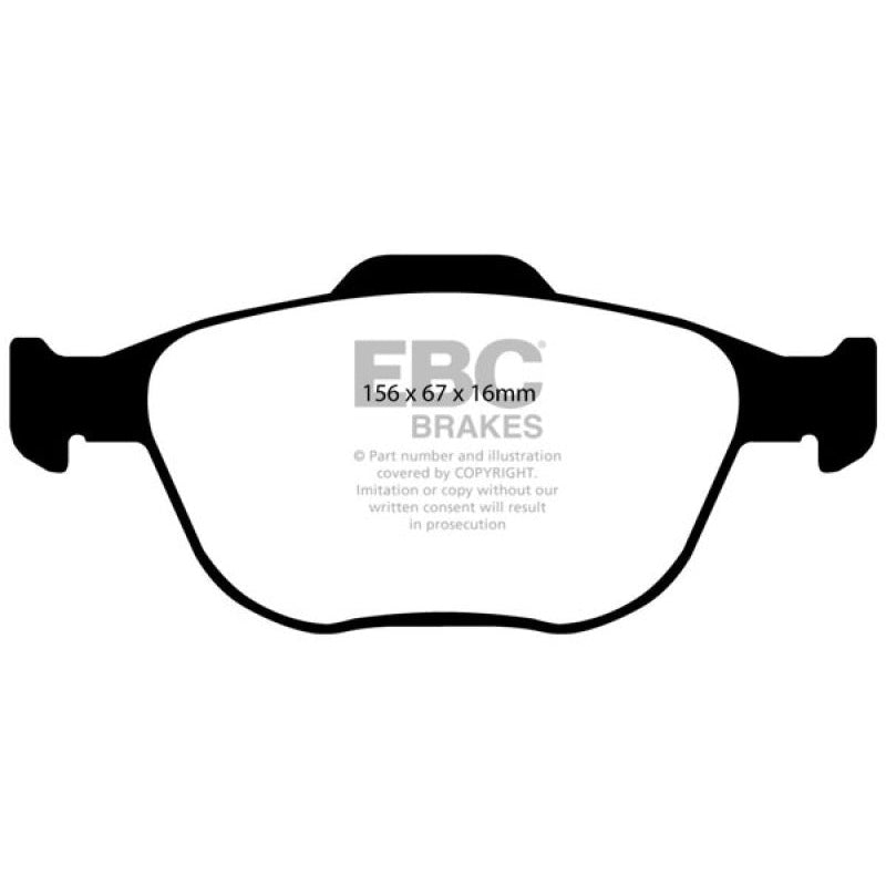 EBC Redstuff Brake Pads -  02-04 Ford Focus 2.0 SVT - Front Brake Pads