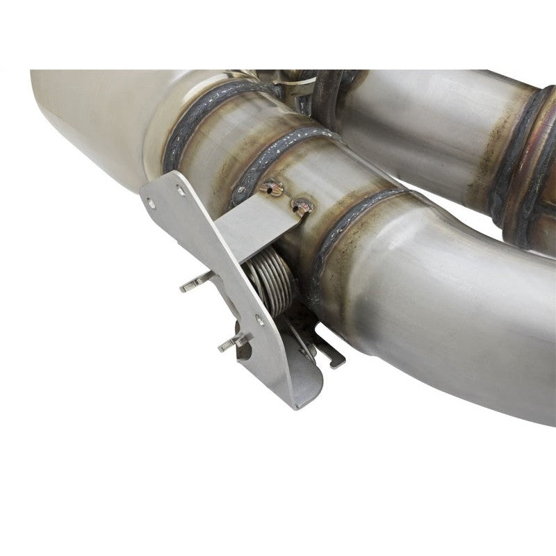 aFe MACHForce XP 3in 304 SS Axle-Back Dual Exhaust (NPP) w/ Polished Tips 16-17 Camro SS V8-6.2L