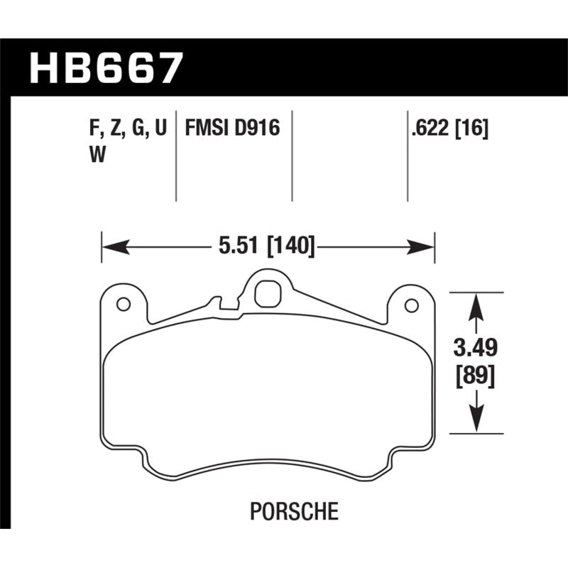 Hawk 02-05 Porsche 911 Carrera 4 Turbo Look/Carrera 4S Front DTC-60 Brake Pads - T1 Motorsports