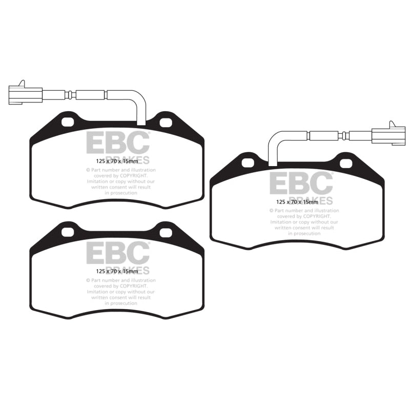 EBC Redstuff Brake Pads -  14+ Alfa Romeo 4C 1.75 Turbo - Front Brake Pads