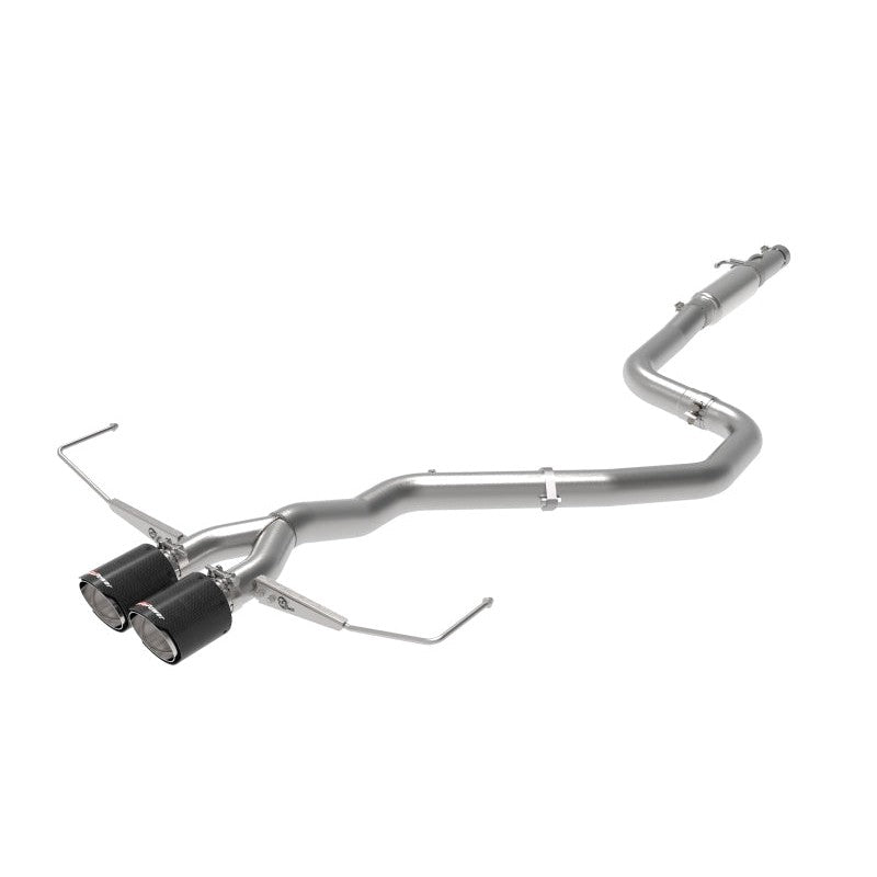 aFe Takeda Exhaust Cat-Back 19-20 Hyundai Veloster 304SS Carbon Fiber Dual Tips Exhaust