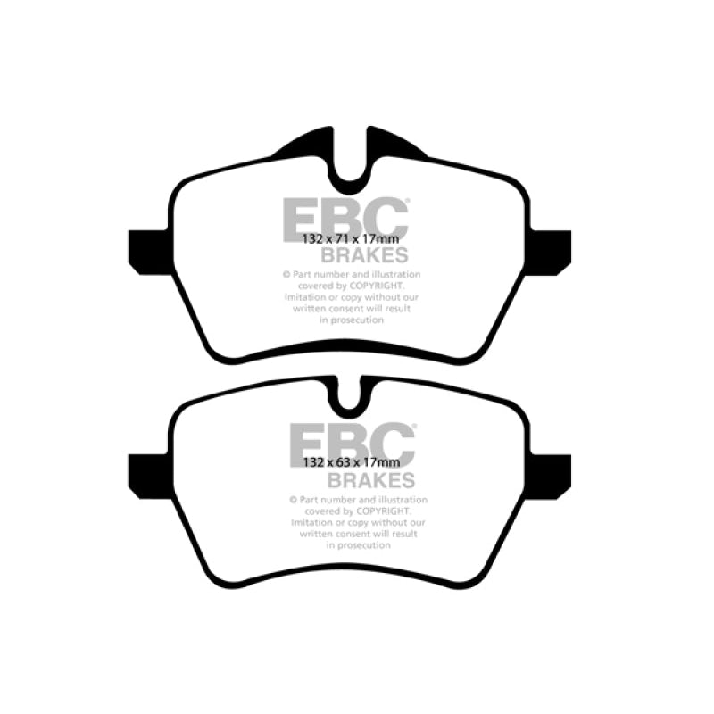 EBC Redstuff Brake Pads -  07-14 Mini Hardtop 1.6 Turbo Cooper S - Front Brake Pads