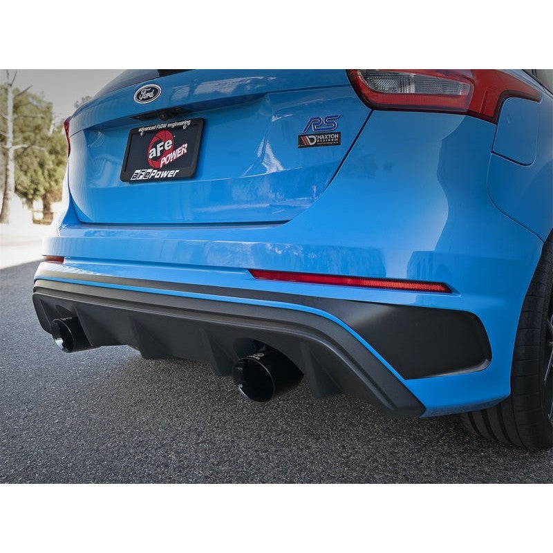 aFe Takeda 3in 304 SS Cat-Back Exhaust System w/ Black Tips 16-18 Ford Focus RS I4-2.3L (t)