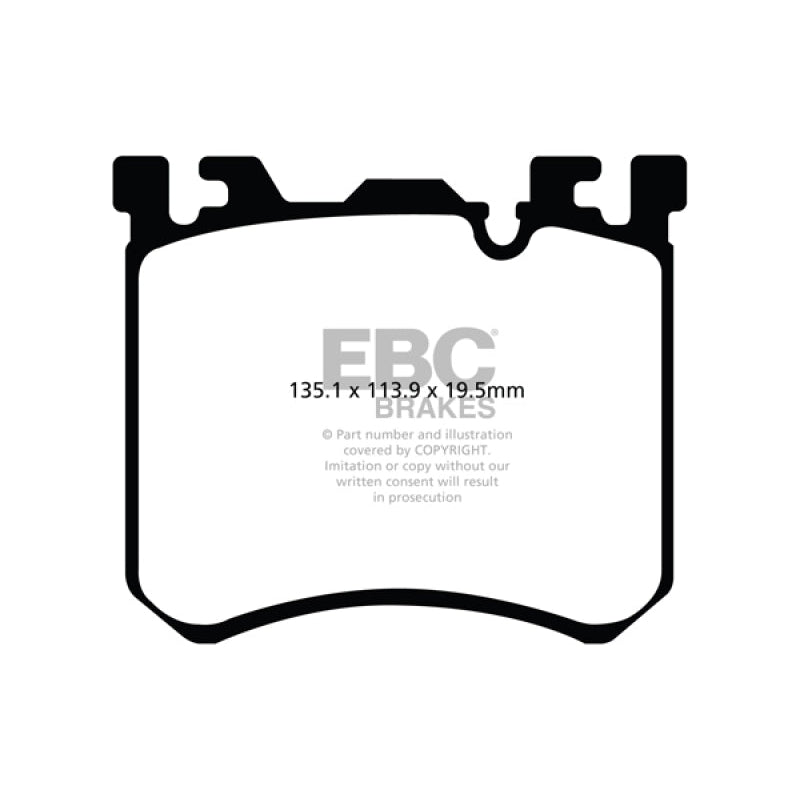 EBC Redstuff Brake Pads -  10-13 BMW X5M 4.4 Twin Turbo - Front Brake Pads