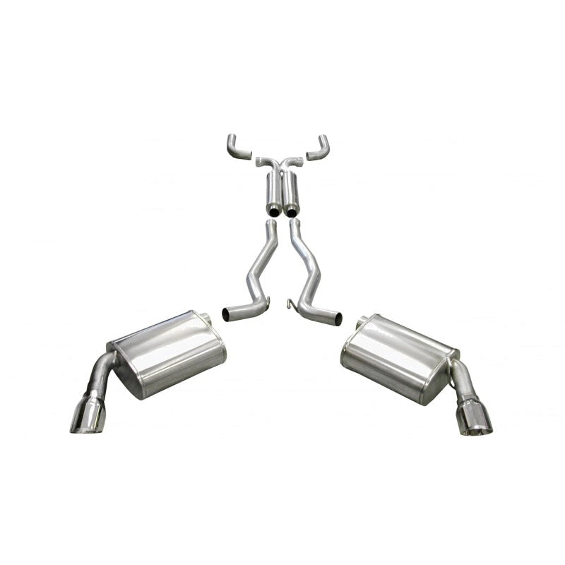 Corsa 10-14 Chevrolet Camaro Coupe SS 6.2L V8 Auto Polished Sport Cat-Back + XO Exhaust - T1 Motorsports