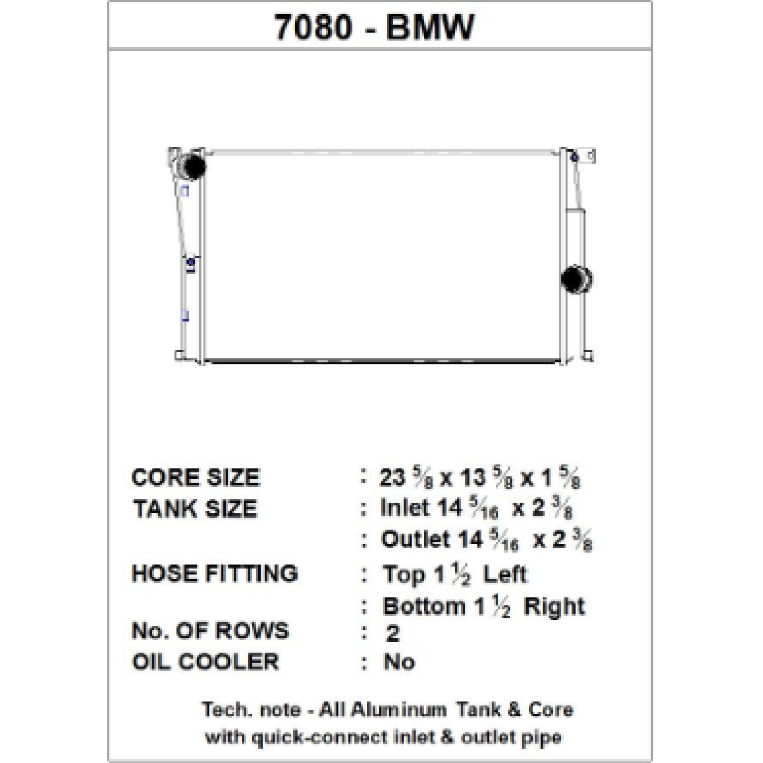 CSF BMW 2 Seires (F22/F23) / BMW 3 Series (F30/F31/F34) / BMW 4 Series (F32/F33/F36) M/T Radiator - T1 Motorsports