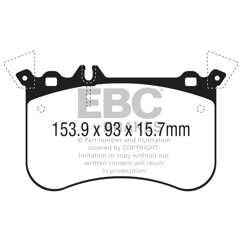EBC Redstuff Brake Pads -  2014+ Mercedes-Benz CLA45 AMG 2.0L Turbo - Front Brake Pads