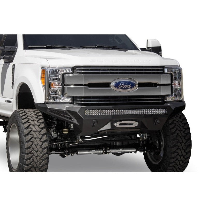 Addictive Desert Designs 17-18 Ford F-250 Super Duty Stealth Fighter Front Bumper w/ Winch Mounts