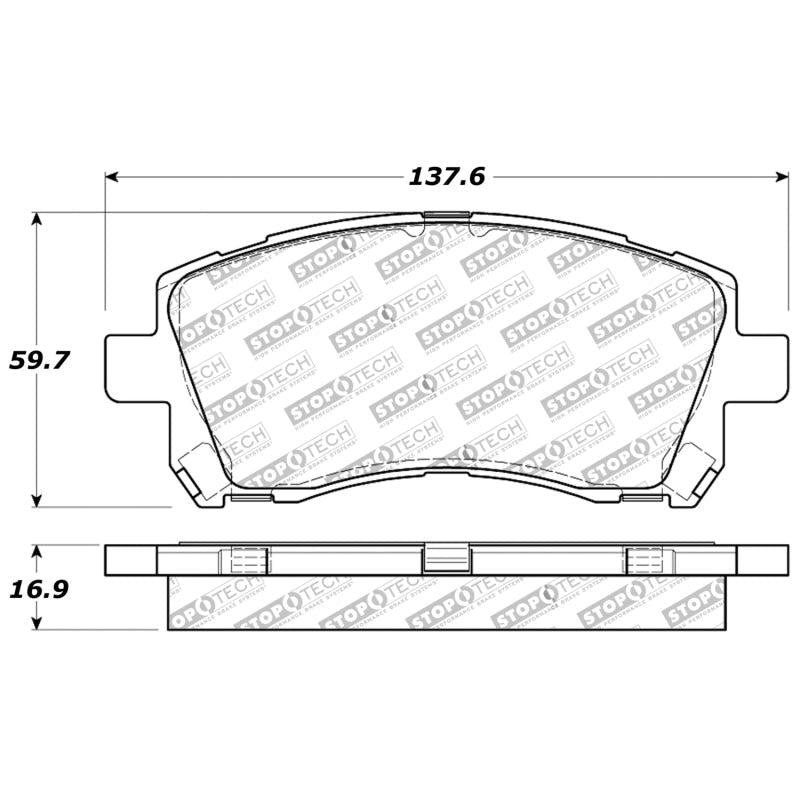 StopTech Performance 02-03 WRX Front Brake Pads