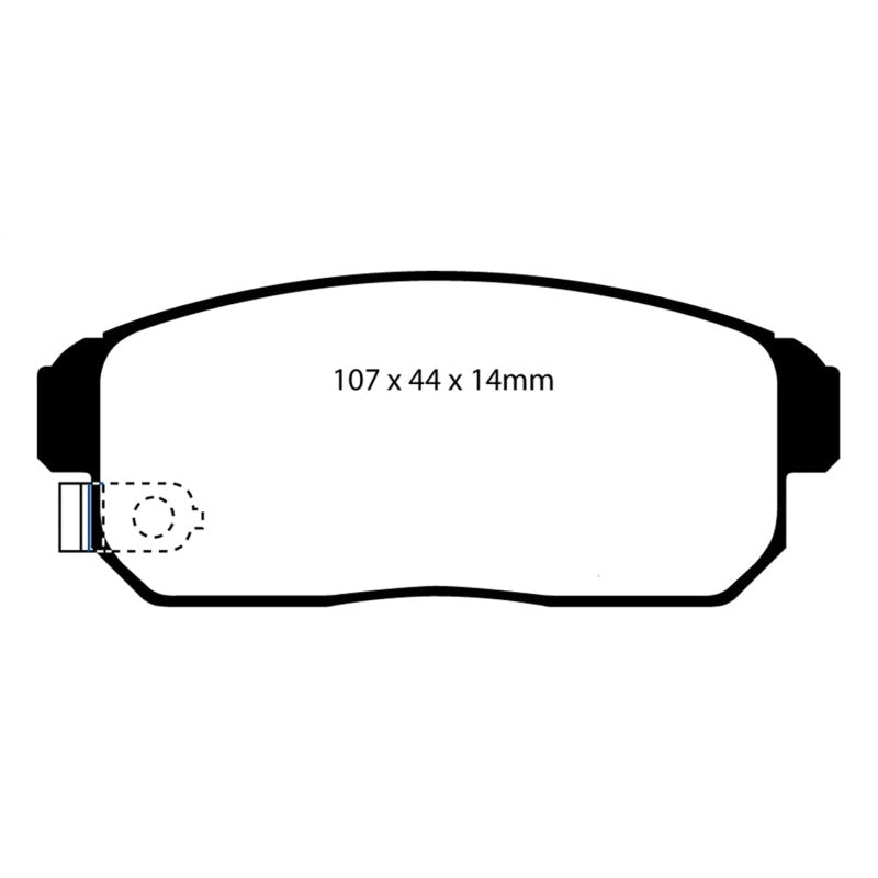 EBC Redstuff Brake Pads -  02-03 Infiniti G20 2.0 - Rear Brake Pads