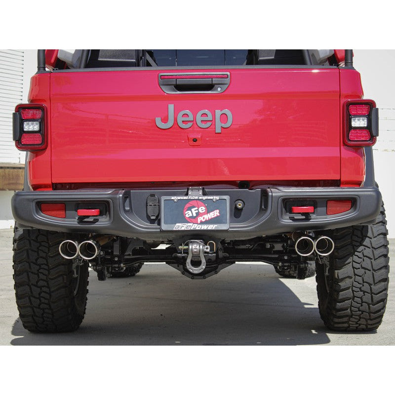 aFe Vulcan Series 3in-2-1/2in 304 SS Cat-Back 2020 Jeep Gladiator (JT) V6-3.6L w/ Polished Tips