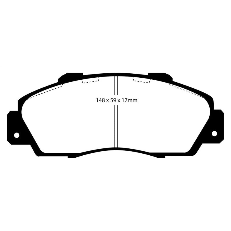 EBC Redstuff Brake Pads -  97 Acura CL 3.0 - Front Brake Pads