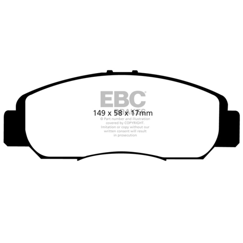 EBC Redstuff Brake Pads -  06-11 Acura CSX (Canada) 2.0 - Front Brake Pads