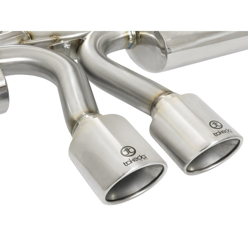 aFe Takeda 3in 304 SS Cat-Back Exhaust System w/ Polished Tips 2017 Honda Civic Si I4 1.5L (t)