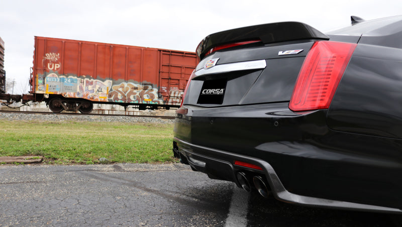 Corsa 2.75in Sport Axle-Back Exhaust w/ Black Tips - 2016-2019 Cadillac CTS V 6.2L V8