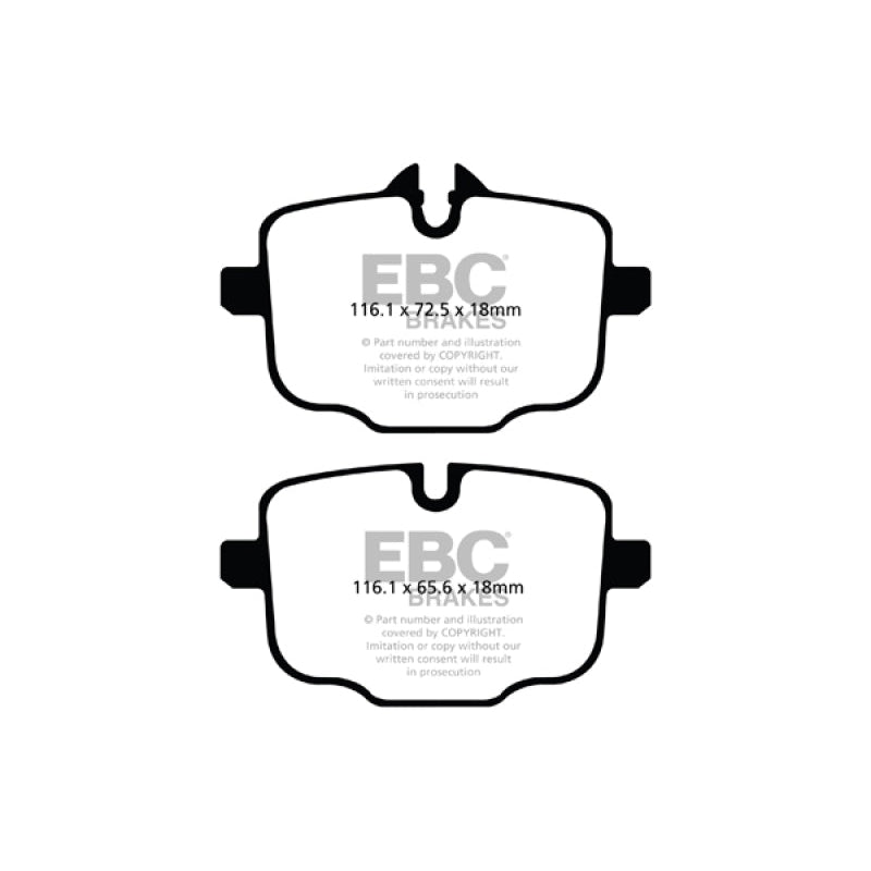 EBC Redstuff Brake Pads -  2021+ BMW M3/M4 3.0TT (G80/G82/G83 w/Cast Iron Rotors) - Rear Brake Pads