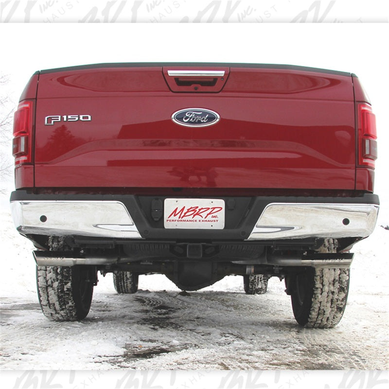 MBRP 2015 Ford F-150 5.0L 3in Cat Back Dual Split Side Exit T409 Exhaust System - T1 Motorsports
