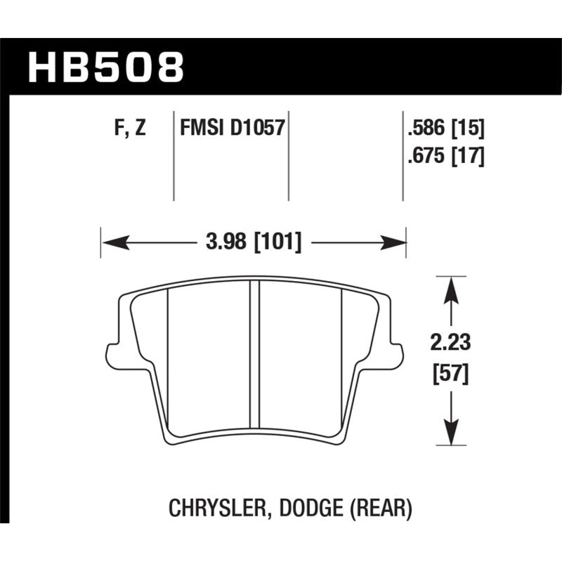 Hawk 05-10 Chrysler 300 (except SRT8) / 08 Dodge Challenger / 09-10 Dodge Challenger SE/RT HPS - T1 Motorsports