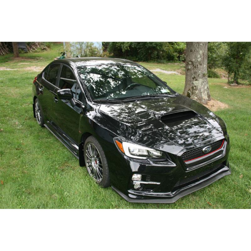 Rally Armor 15-21 Subaru WRX/STI (Sedan ONLY) White UR Mud Flap w/ Black Logo