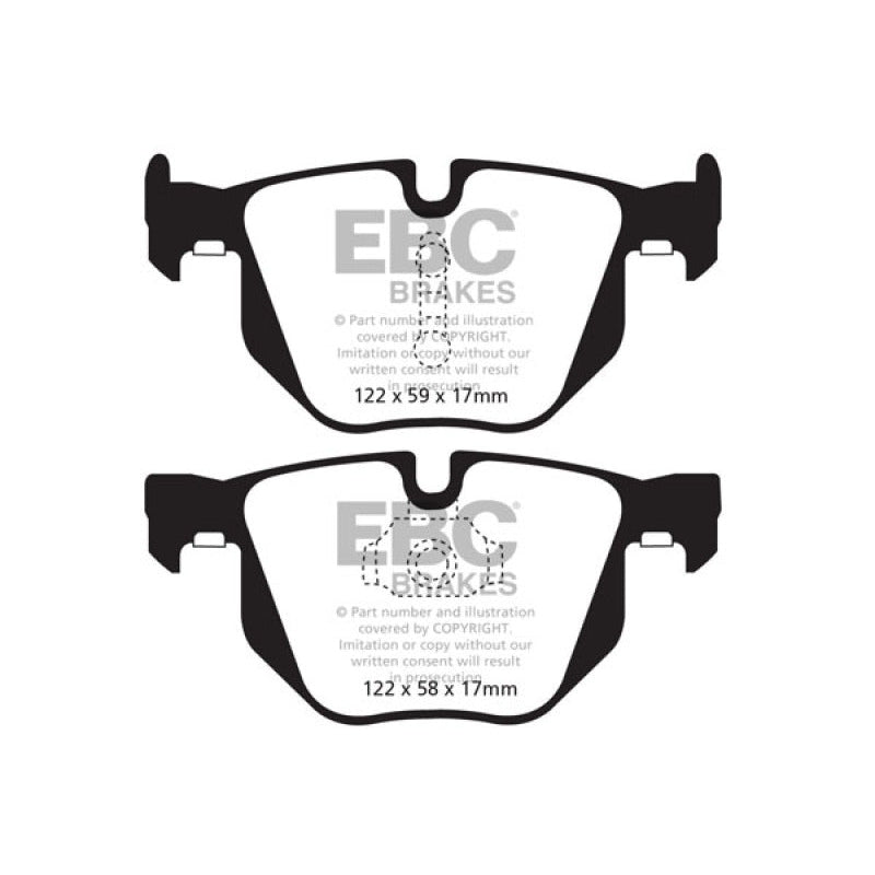 EBC Redstuff Brake Pads -  10-14 BMW X5 3.0 Turbo (35) - Rear Brake Pads