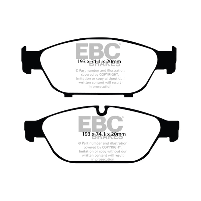 EBC Redstuff Brake Pads -  12+ Audi A6 Quattro 3.0 Supercharged - Front Brake Pads
