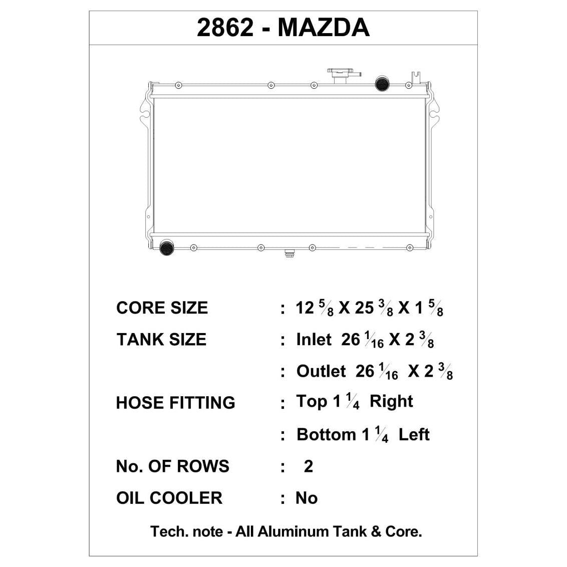 CSF 89-97 Mazda Miata Radiator - T1 Motorsports