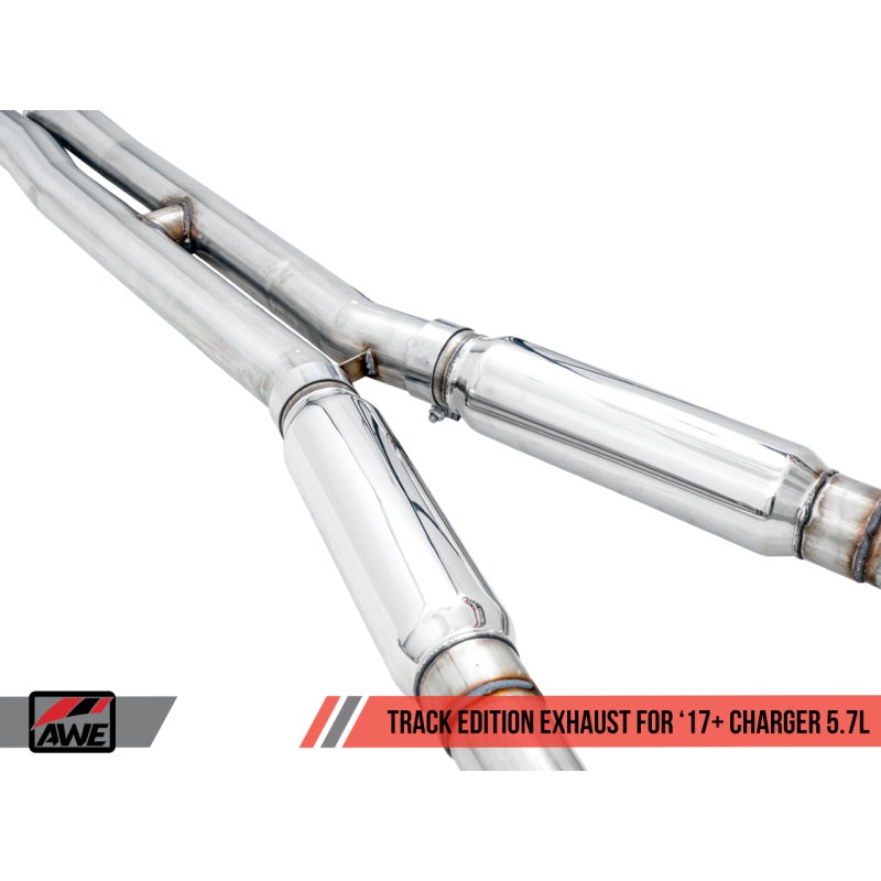 AWE Tuning 2017+ Dodge Charger 5.7L Track Edition Exhaust - Chrome Silver Tips