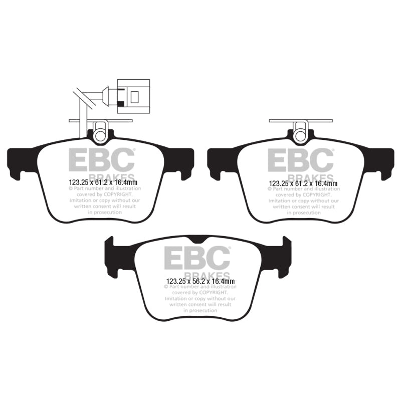EBC Redstuff Brake Pads -  2018 Audi TT Quattro - Rear Brake Pads