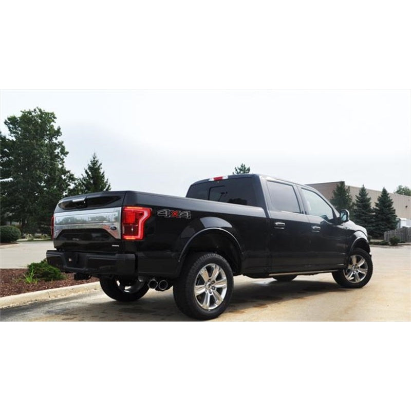 Corsa 2015 Ford F-150 5.0L V8 (Super Crew Cab) Polished Sport Single Side Dual 4in Tips CB Exhaust - T1 Motorsports