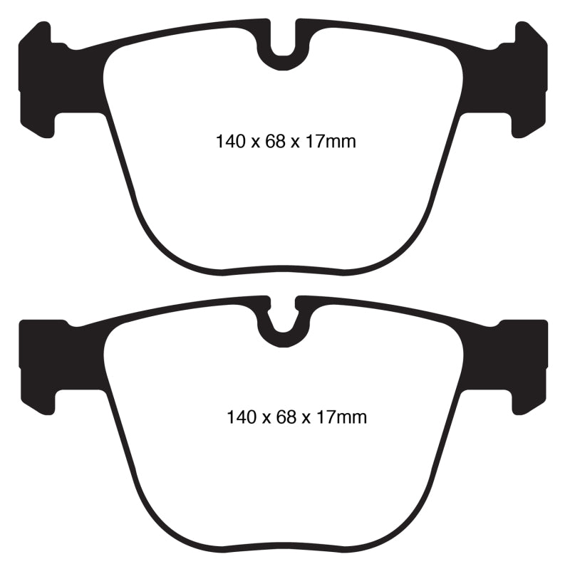 EBC Redstuff Brake Pads -  10+ BMW 535i 3.0 Twin Turbo GT (F07) - Rear Brake Pads