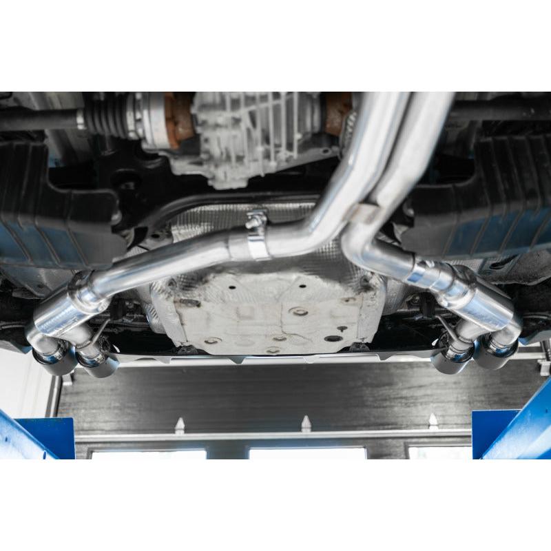 MBRP 18-21 Audi S5 Coupe/S4 Sedan T304 SS 2.5in Cat-Back Quad Rear Exit Exhaust - Carbon Fiber Tips - T1 Motorsports