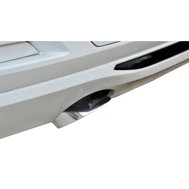 Corsa 12-14 BMW 335i Sedan AWD F30 3in Polished Touring Dual Rear Single 3.5in Tip Cat-Back Exhaust - T1 Motorsports