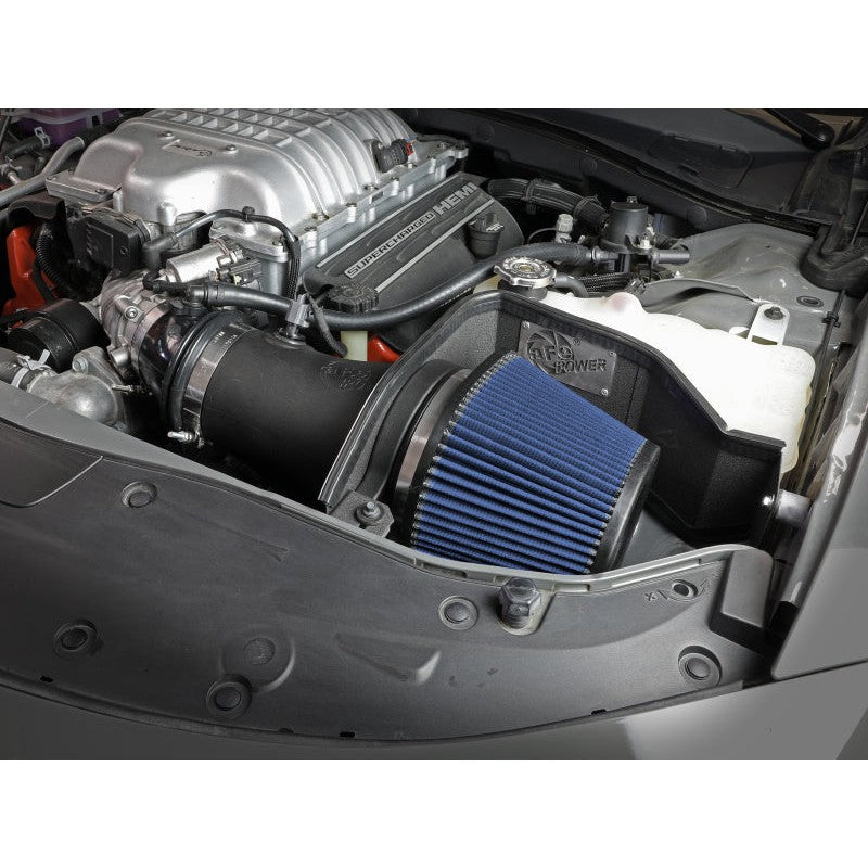 aFe Magnum FORCE Stage-2XP Cold Air Intake System w/Pro DRY S- Black - 2017-2018 Dodge Challenger/Charger