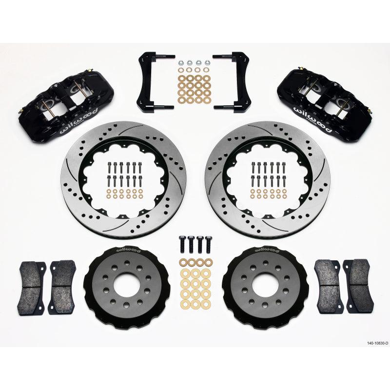 Wilwood AERO6 Front Hat Kit 14.00 Drilled 2005-2014 Mustang - T1 Motorsports