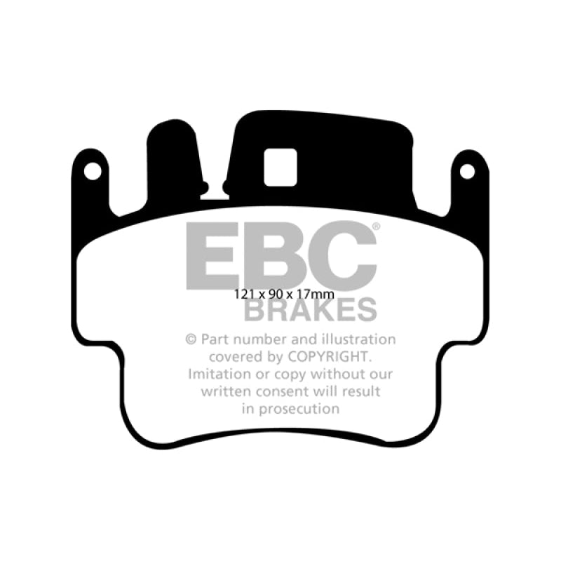EBC Redstuff Brake Pads -  98-05 Porsche 911 996 3.4 Carrera 2 (Iron Rotor) Redstuff Frt Brake Pad (Check EBC Redstuff Brake Pads -  Fit Guide)