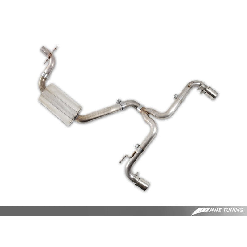 AWE Tuning Mk6 GTI Performance Catback - Chrome Silver Round Tips - T1 Motorsports