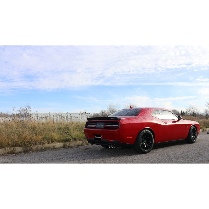 Corsa 15-17 Dodge Challenger Hellcat Dual Rear Exit Sport Exhaust w/ 3.5in Polished Tips - T1 Motorsports