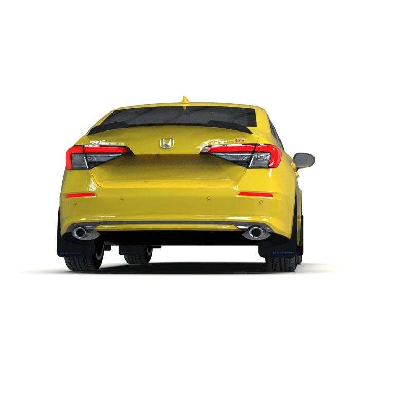 Rally Armor 2022 Honda Civic (Incl. Si/Sport/Touring) Black UR Mud Flap w/ Grey Logo