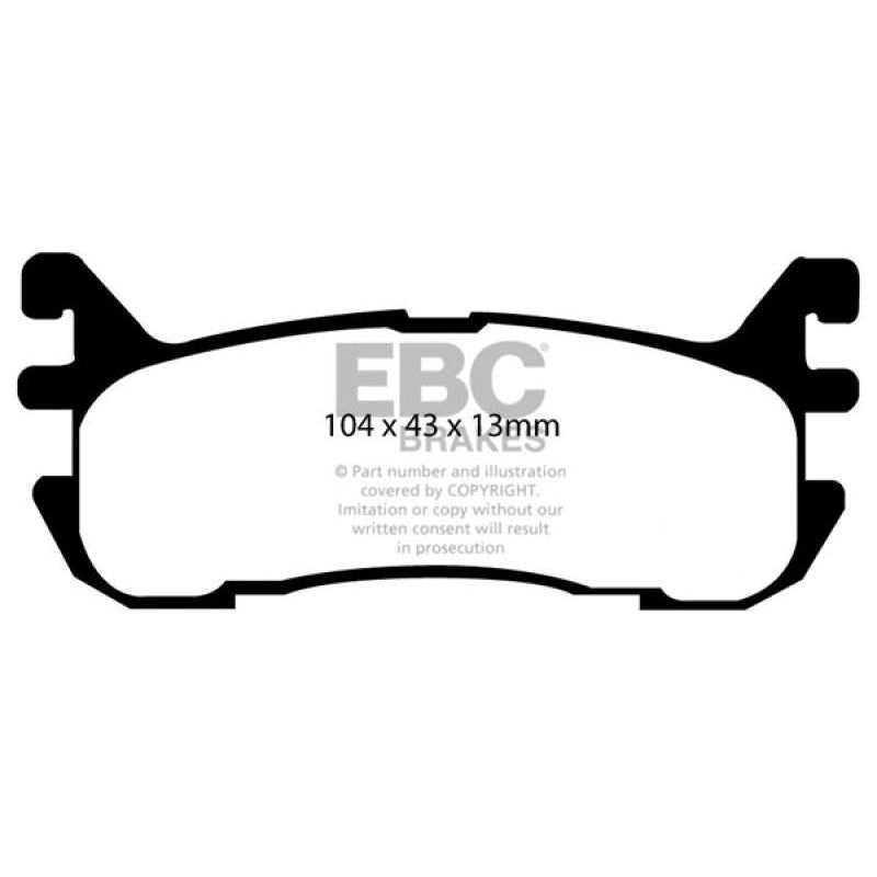 EBC Redstuff Brake Pads -  97-02 Ford Escort 2.0 - Rear Brake Pads