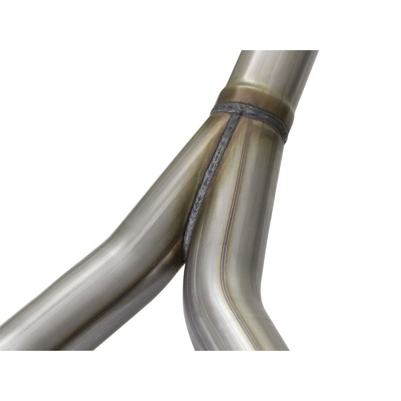 aFe Rebel Series CB 2.5in Dual Center Exit SS Exhaust w/ Polish Tip 07-15 Jeep Wrangler 3.6L/3.8L V6